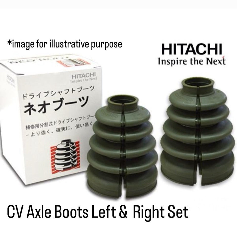 U42T/U42V (Engine:3G83/SOHC/NA) Front Outer CV Axle Boots Left & Right Set Split-Type (Hitachi) for Mitsubishi Minicab (OEM:MB886947)