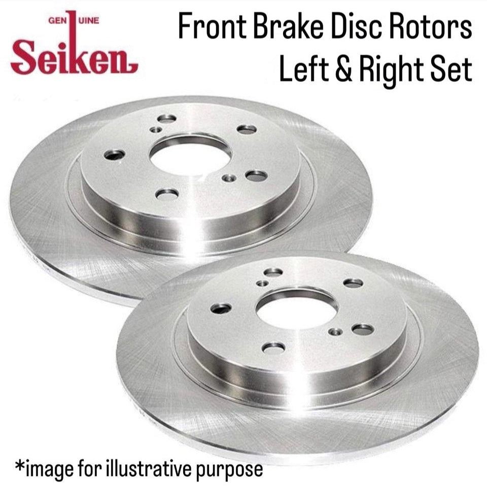 KS3/KS4/KV3/KV4 (Engine:EN07) Front Brake Disc Rotors Ventilated Left & Right Set (Seiken) for Subaru Sambar (OEM:26311-TA001)