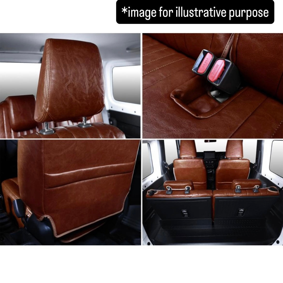 JB64W Retro Seat Cover Full Set for Suzuki Jimny (50/50 Split Rear Seat, 5 Colors)