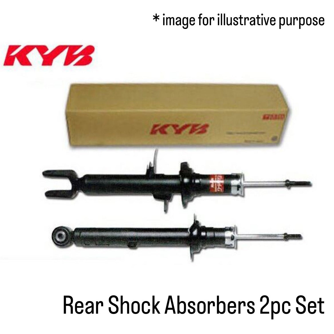 U61T/U62T (Engine:3G83) Rear Shock Absorbers 2pc Set (KYB) for Mitsubishi Minicab (OEM:MR961099)