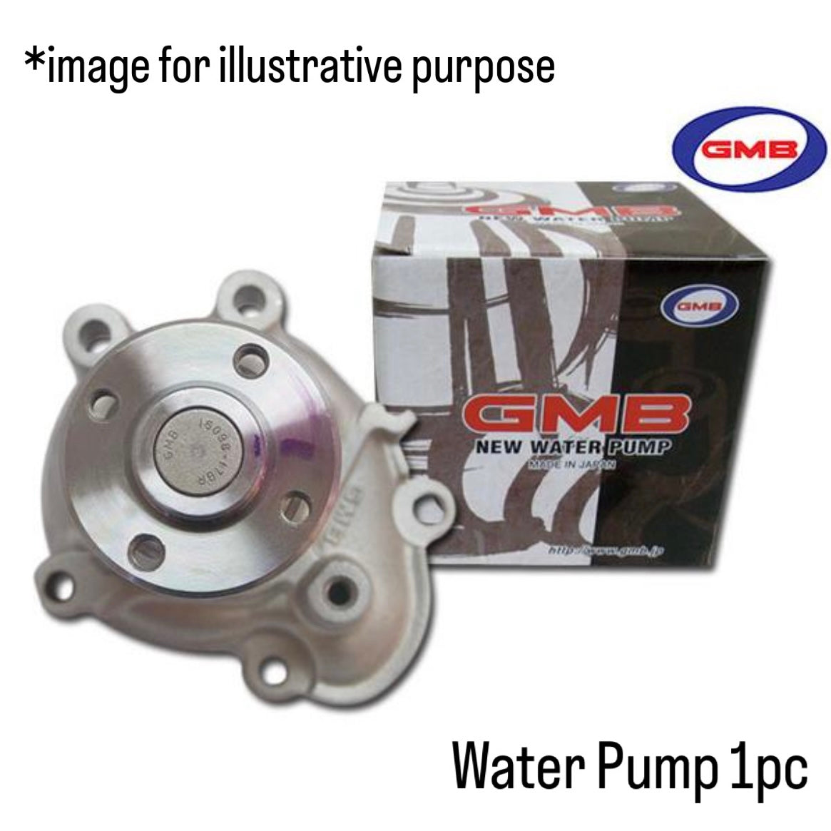 U62T (Engine:3G83/SOHC/NA) Water Pump (GMB) for Mitsubishi Minicab Truck (OEM:MD977210)