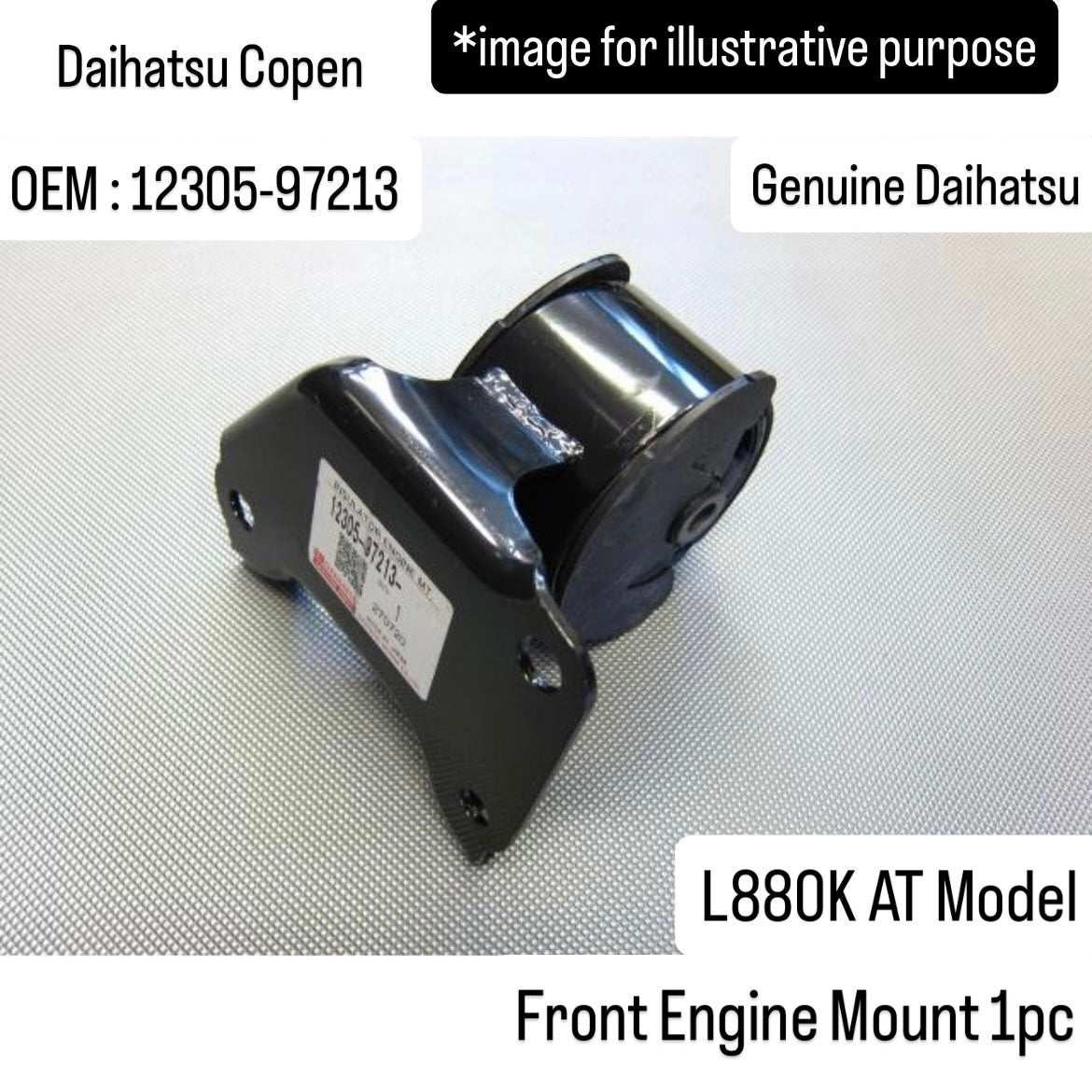 L880K (AT) Genuine Daihatsu Front Engine Mount for Copen (OEM:12305-97213)