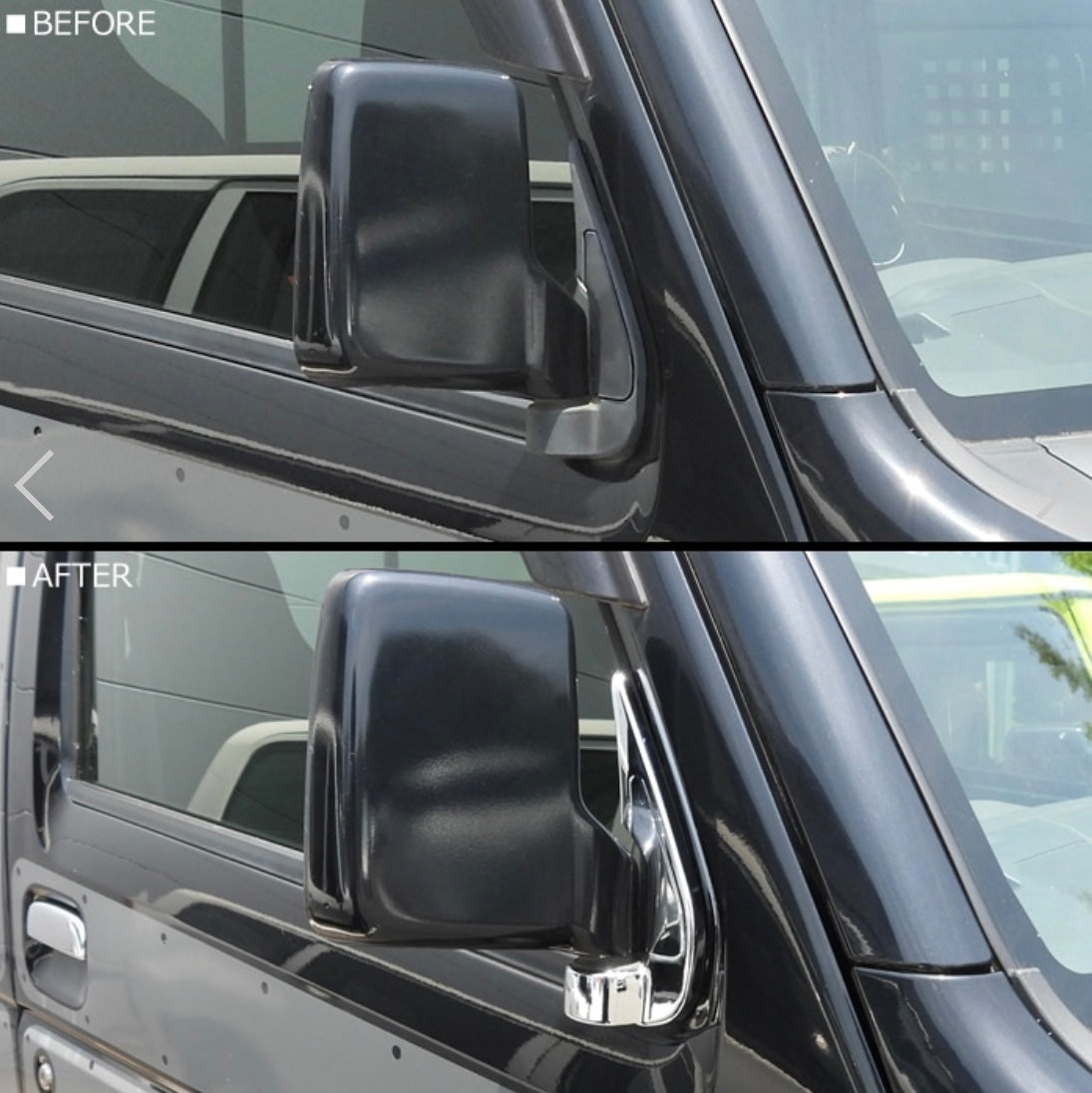 DA16T Suzuki Carry / Super Carry Chrome Door Mirror Base Cover Set (Left & Right) – Exterior Custom Parts