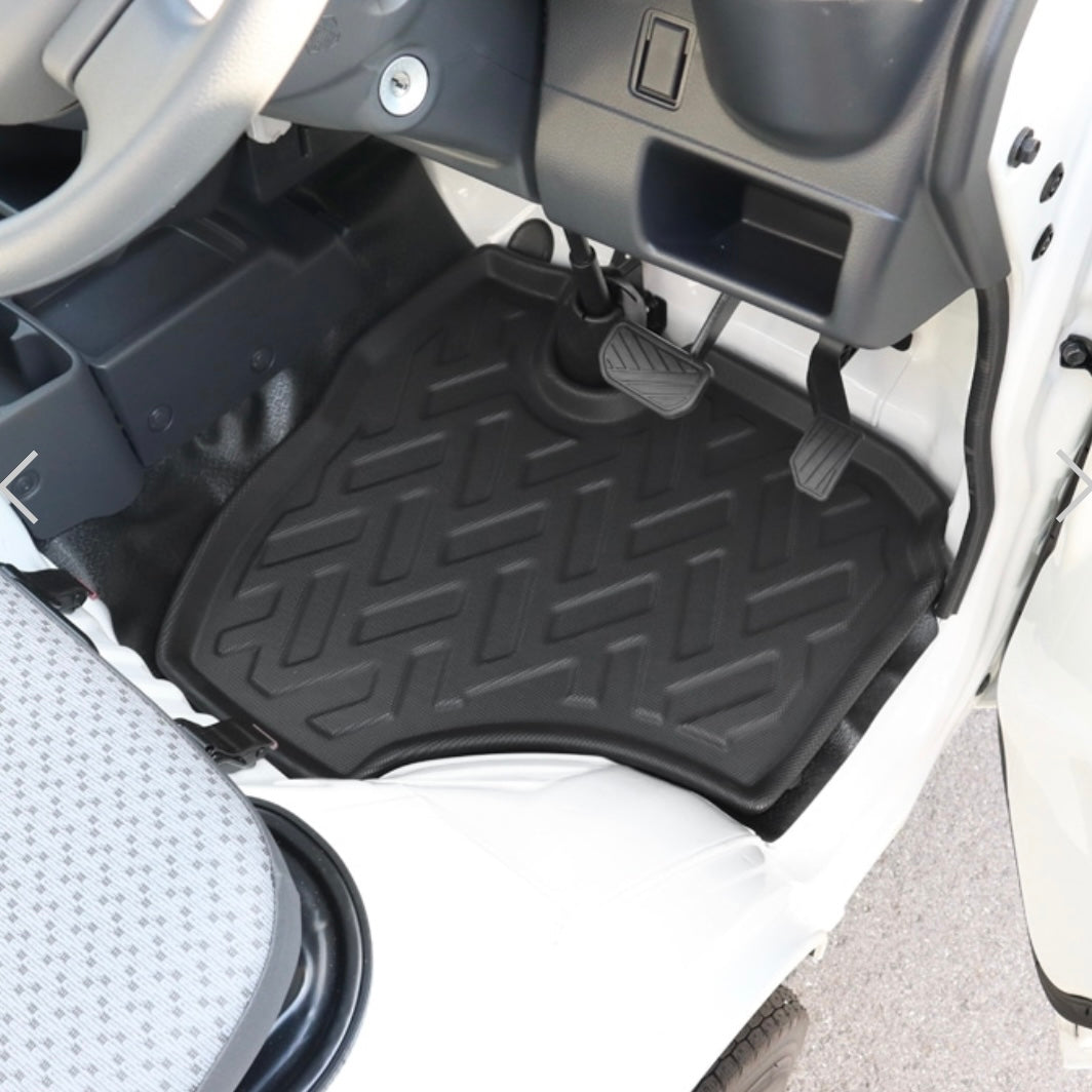 (Free shipping)DA16T Suzuki Carry Truck / Super Carry (AT) 3D Floor Mats Front 2P Set Waterproof Black TPO Rubber Interior Custom Parts