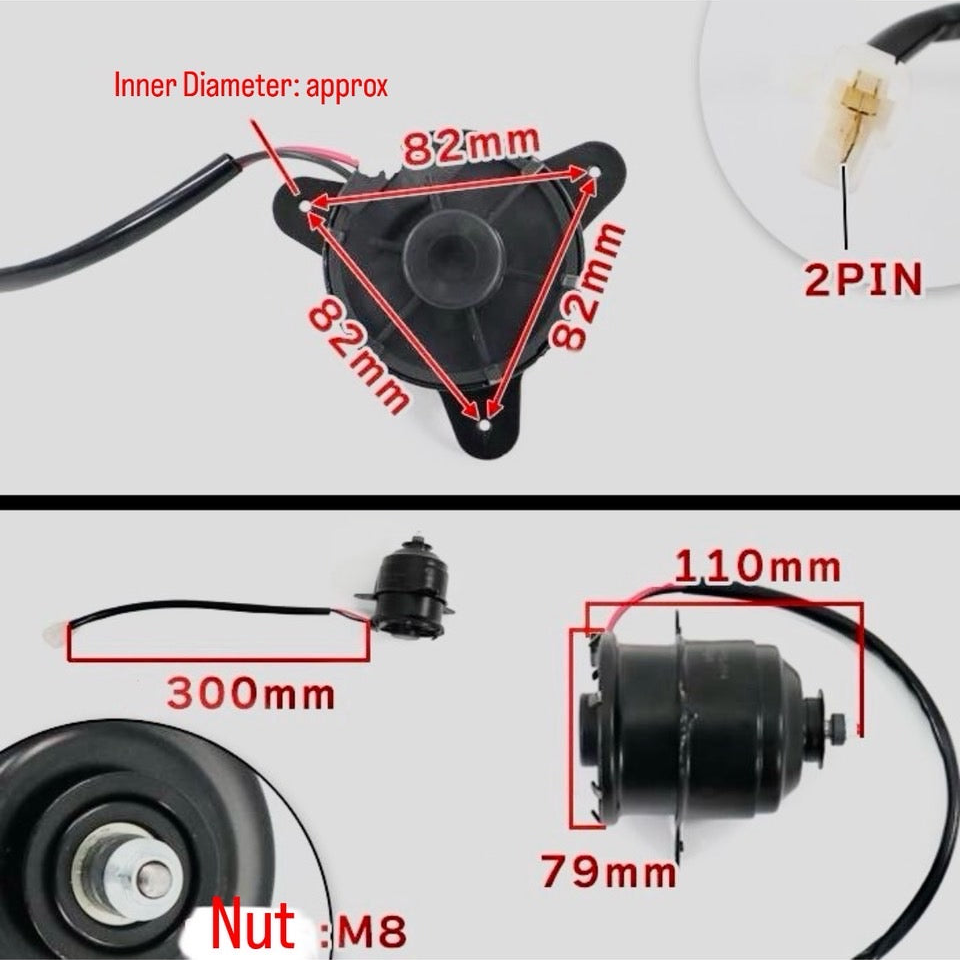 HA6 (Engine:E07Z) Electric Cooling Fan Motor for Honda Acty