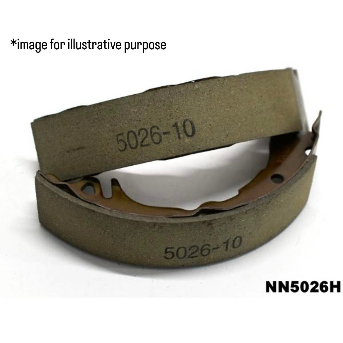 S500P/S510P Rear Brake Shoes 4pc Set (AKEBONO) for Daihatsu Hijet (OEM:04495-B5021/47430-B5040)