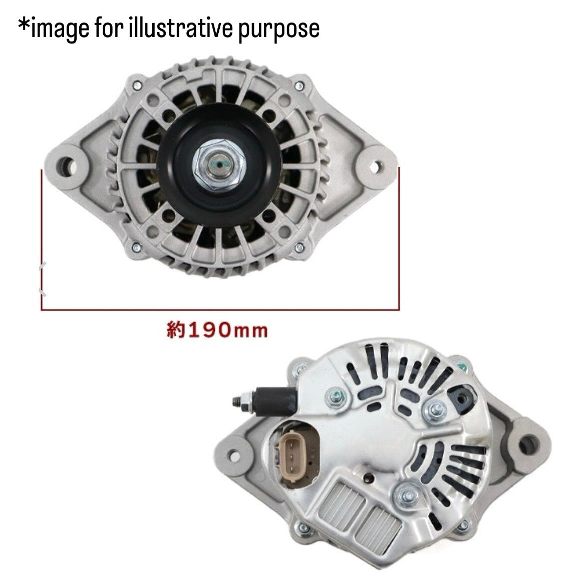 HA23/HN22S/MC22S Alternator Assembly 31400-75F02 / 0986JR06209UB Replacement for Suzuki Alto / Kei / Wagon R