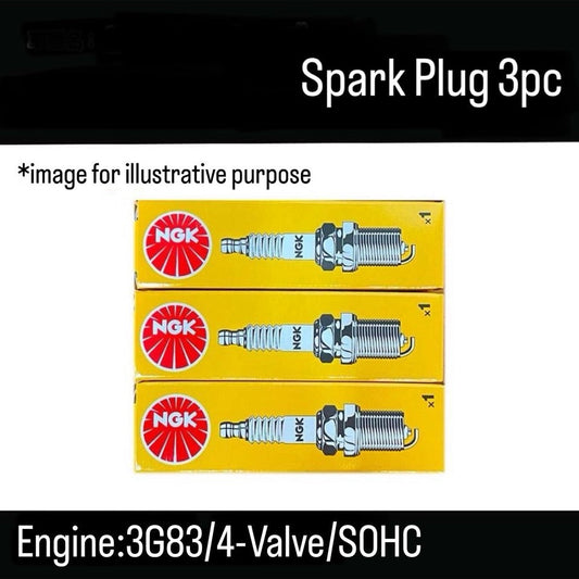 U41T/U42T (Engine:3G83/4-Valve/SOHC/NA) Spark Plug 3pc Set (NGK) for Mitsubishi Minicab (OEM:MS851358)