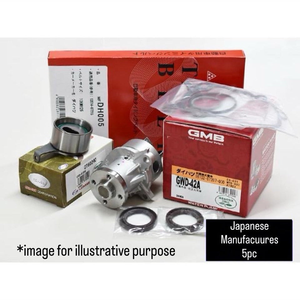 S100V/S110V (Engine:EFGS) Timing Belt 5pc Set Daihatsu Hijet Cargo (Non-Turbo)
