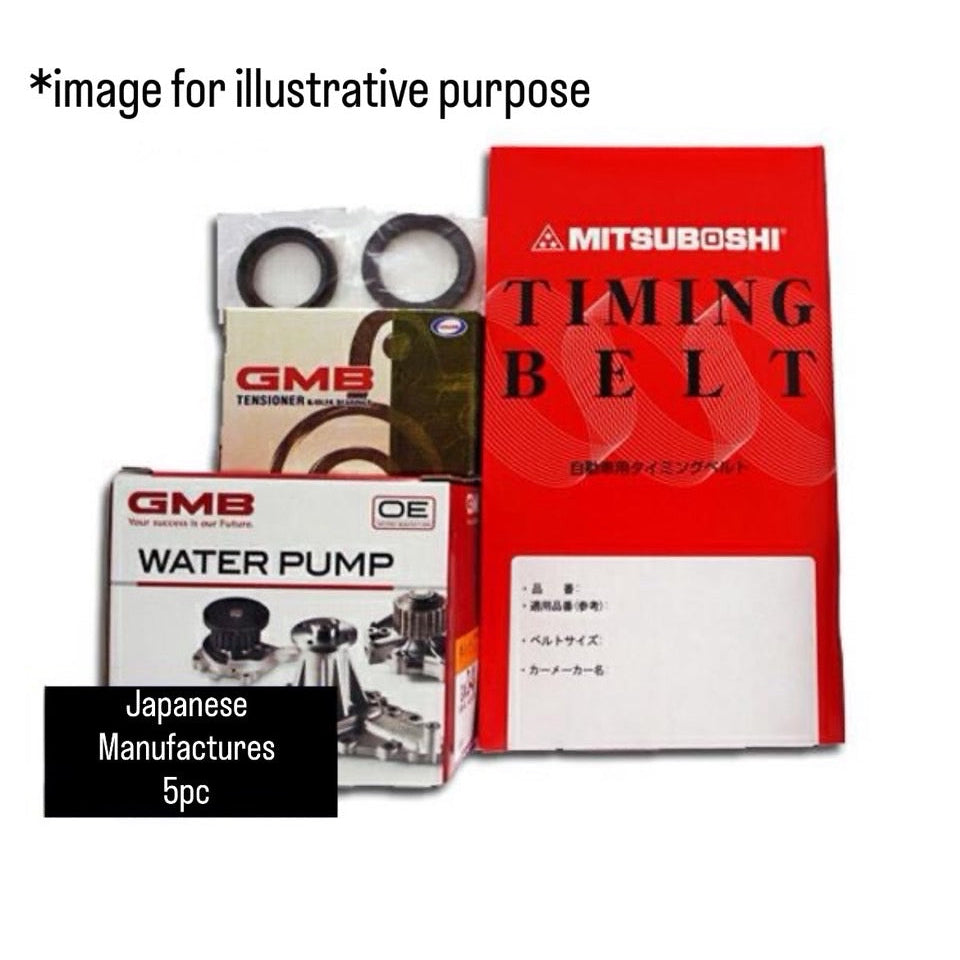 DA52T (Engine:F6A/Intercooler Turbo/2-valve) Timing Belt 5pc Set Suzuki (From Nov.1999)
