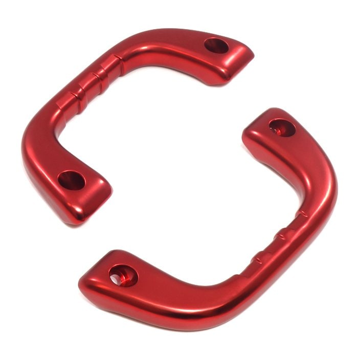Aluminum Assist Grip S500P/S510P Hijet Truck (Early/Late Model) Red Driver & Passenger Side 2P Grab Handle OEM Replacement – Left & Right – Brand New