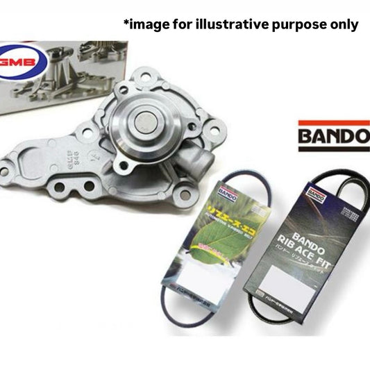 DA16T Suzuki Carry Truck Water Pump GWS-46A with 2 Drive Belts Set – GMB & Bando (2013/09–2021/06, OEM Verification Required)