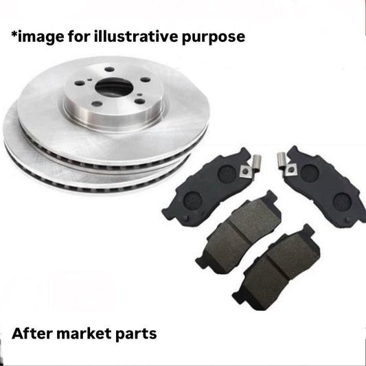 HA3/HA4/HA5/HA6/HA7/HA8/HA9/HH3/HH4/HH5/HH6 (Engine:E07A/E07Z) Brake Rotor & Pad Set for Honda Acty
