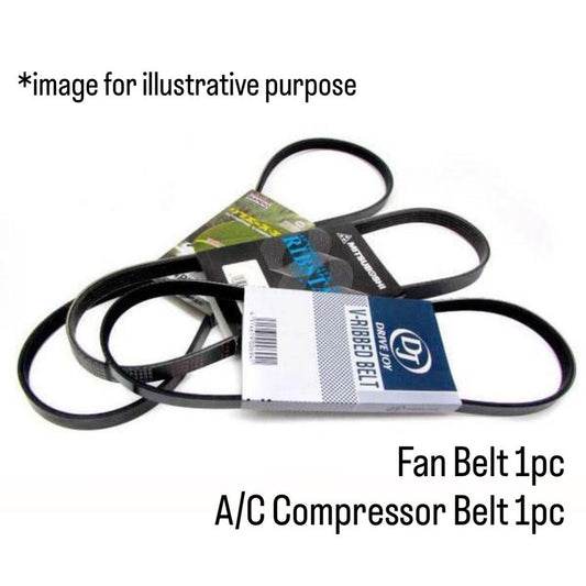 DA52V/DA52W/DB52T (Engine:F6A) Fan Belt Set 2pc for Suzuki Carry/Every
