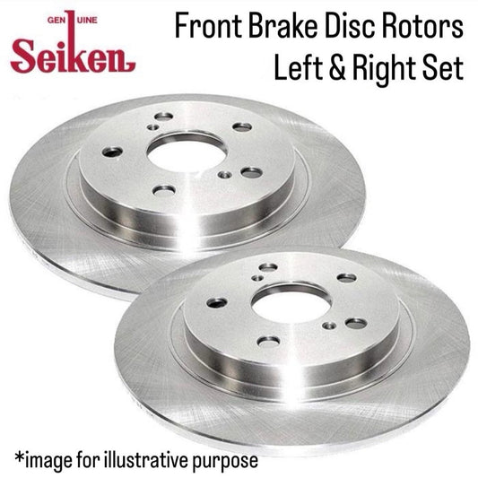 KS3/KS4/KV3/KV4 (Engine:EN07) Front Brake Disc Rotors Ventilated Left & Right Set (Seiken) for Subaru Sambar (OEM:26311-TA001)