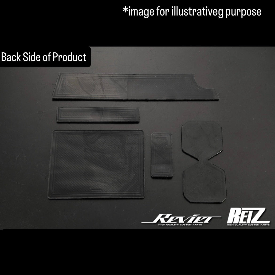 JB64W/JB74W/JC74W(AT/MT) Interior Rubber Mat 5pc Set with Red Trim for Suzuki Jimny