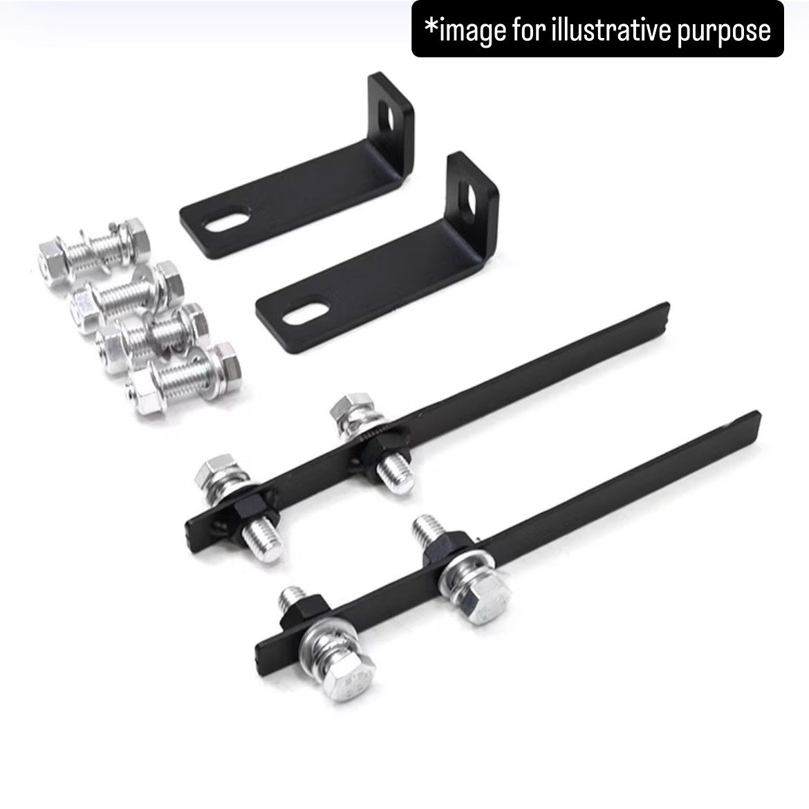 JB64W/JB74W Rear Tow Hook Left & Right Set for Suzuki Jimny / Jimny Sierra (6mm Thick, Red, Model Year:July.2018 onward)