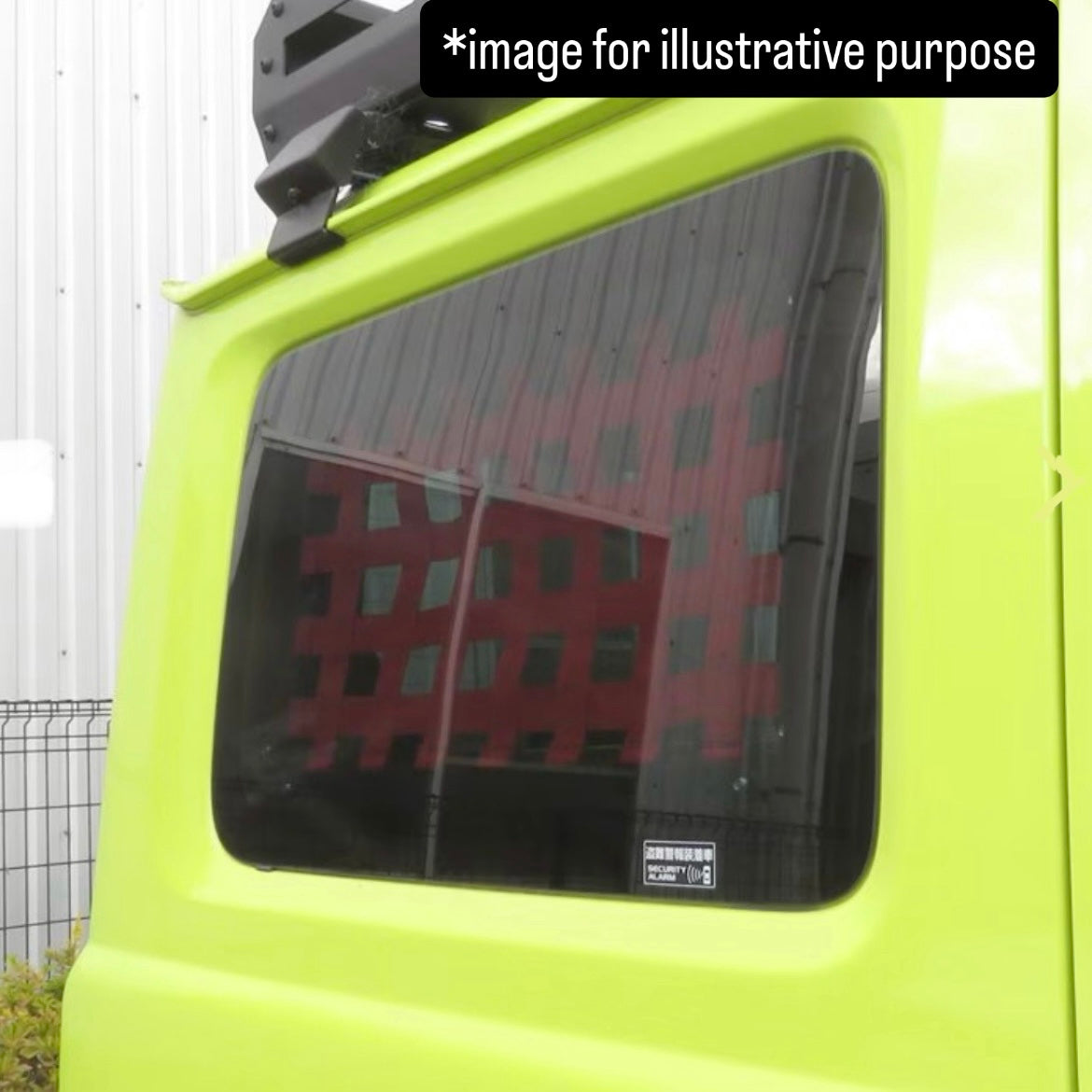 JB64W/JB74W Rear Window Luggage Rack Net Left & Right Set for Suzuki Jimny / Jimny Sierra (Red Net / Steel / Compatible with all model years of the JB64W & JB74W series)