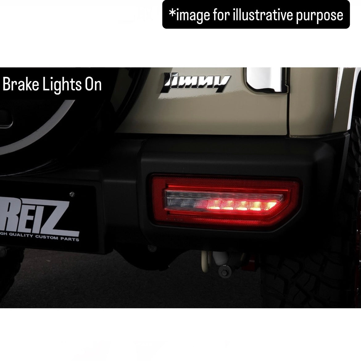 JB64W/JB74W/JC74W Full LED Tail Light Left & Right Set Ver.2 for Suzuki Jimny / Jimny Nomade (4lens Options, Switchable Sequential Turn Signals)