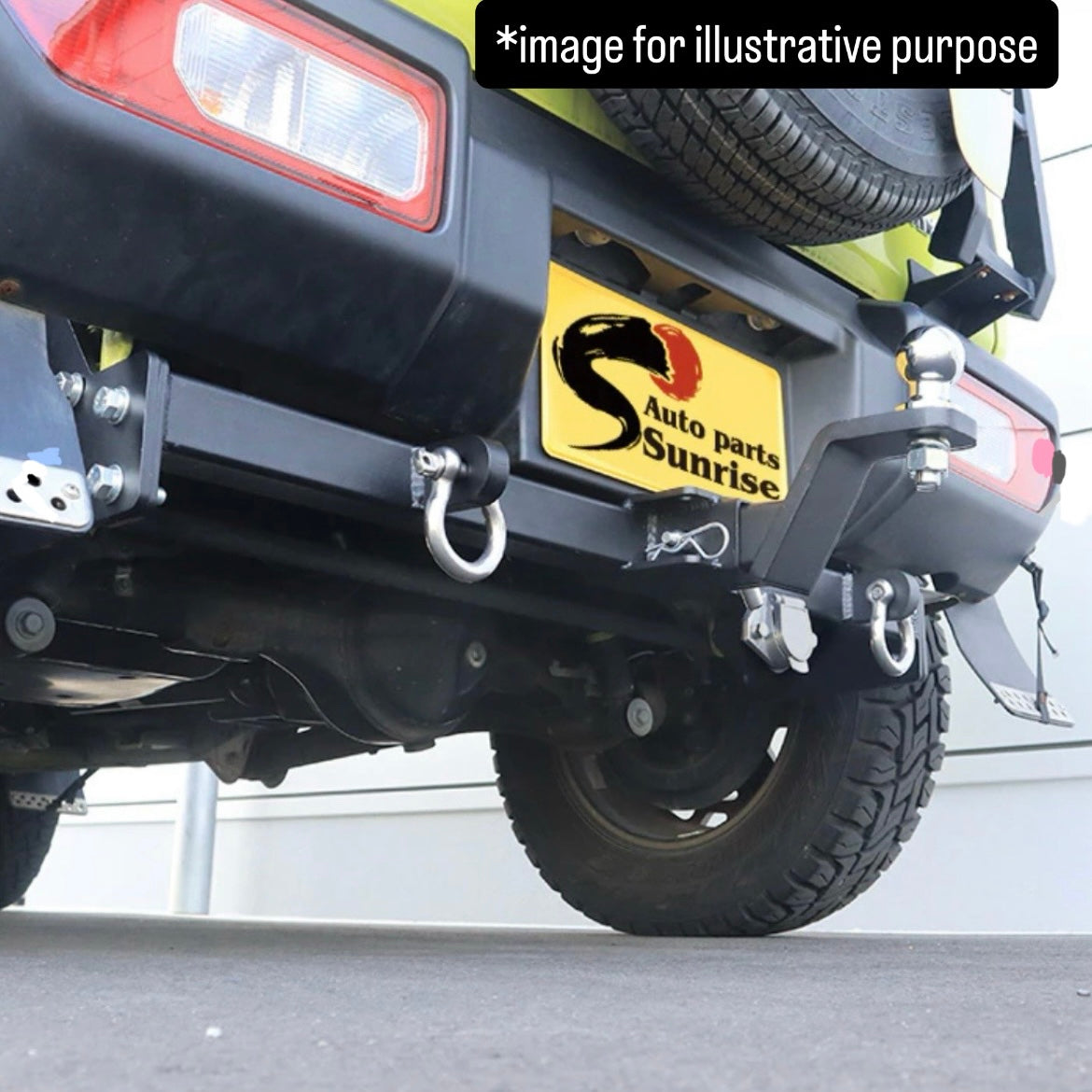 JB64W/JB74W/JC74W Class A 500kg Trailer Hitch for Suzuki Jimny / Jimny Sierra / Jimny Nomade (Shackle & Ball Mount, Black, Model Year:July.2018 onward)