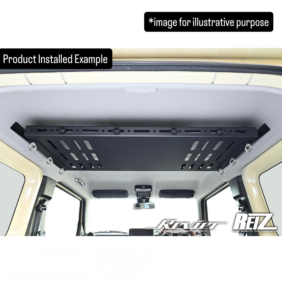 JB64W/JB74W 2-Way Rear Roof Shelf with Utility Table for Suzuki Jimny / Jimny Sierra
