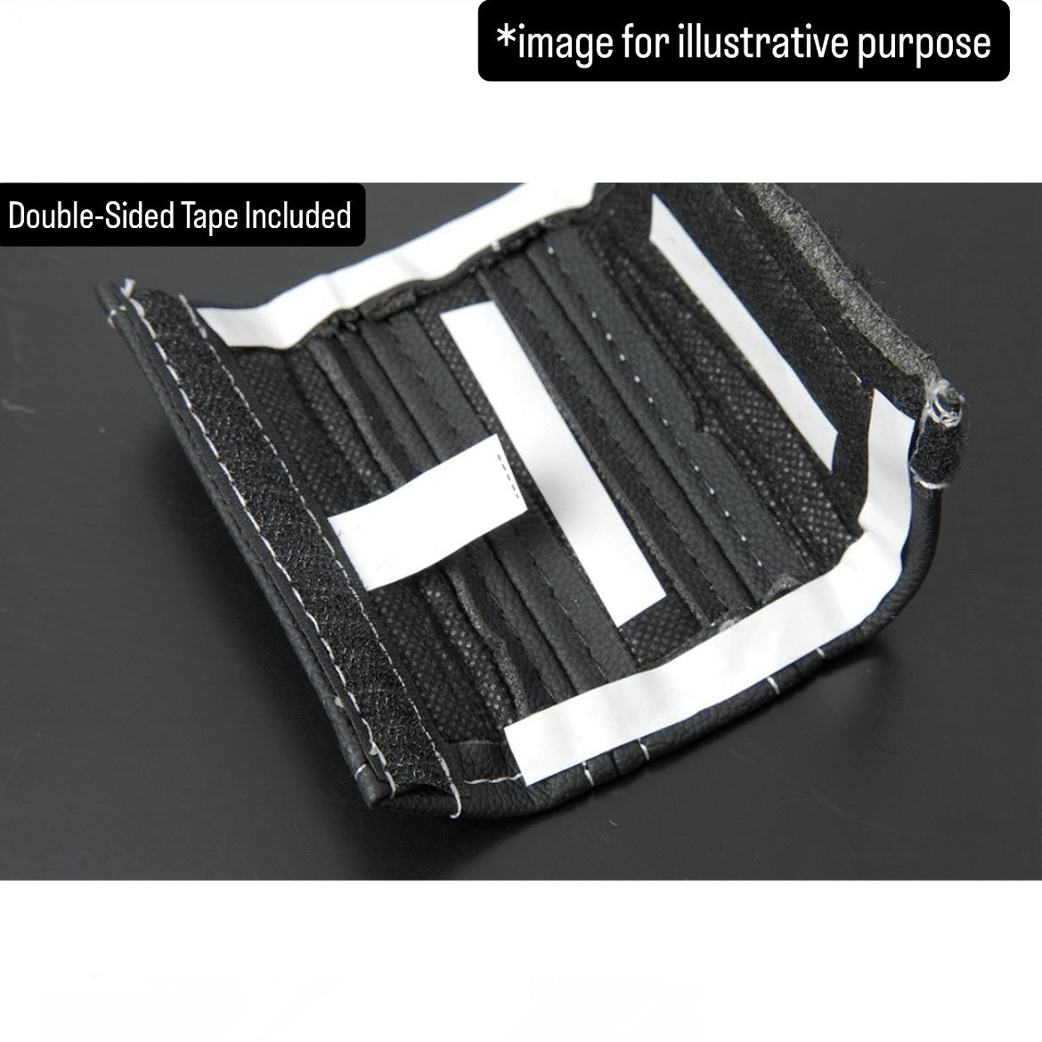 JB64W/JB74W Leather Grab Handle Cover 4pc Set for Suzuki Jimny / Jimny Sierra (White Stitching)