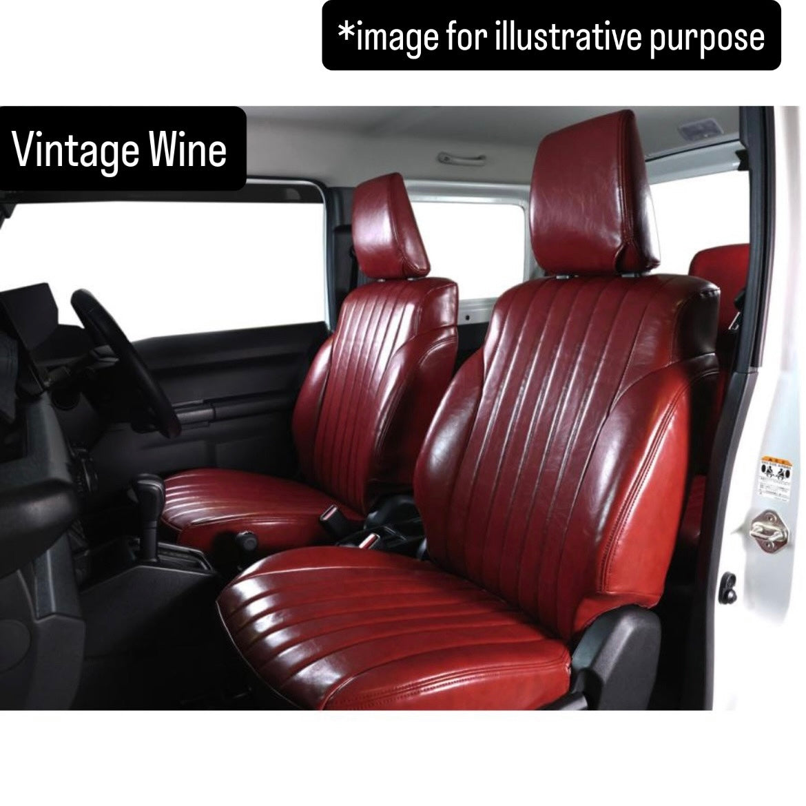 JB64W Retro Seat Cover Full Set for Suzuki Jimny (50/50 Split Rear Seat, 5 Colors)