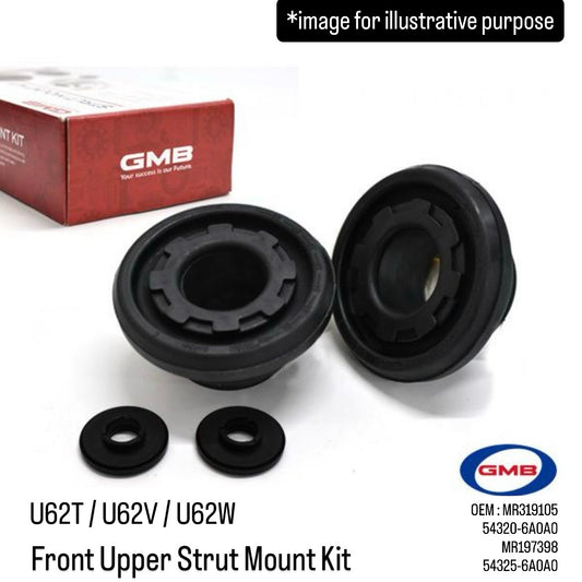 U62T/U62V/U62W Front Upper Strut Mount Kit (GMB) for Mitsubishi Minicab / Town Box (OEM:MR319105/54320-6A0A0/MR197398/54325-6A0A0)