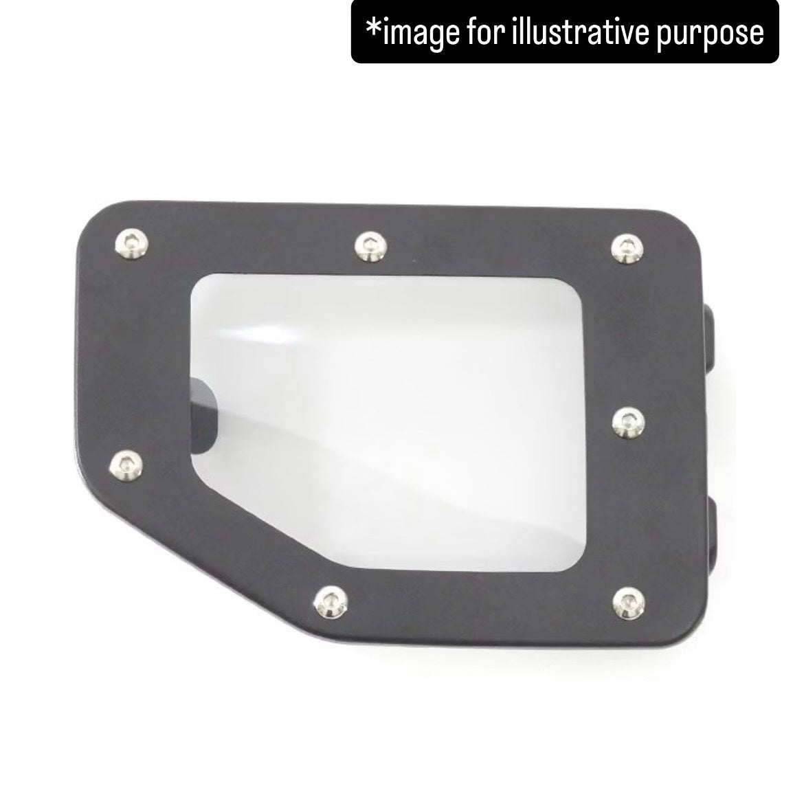 JB64W/JB74W Clear Fuel Filler Door Lid Cover for Suzuki Jimny / Jimny Sierra (Replacement Type / Black / with Bolts / Compatible with all model years of the JB64W & JB74W series)