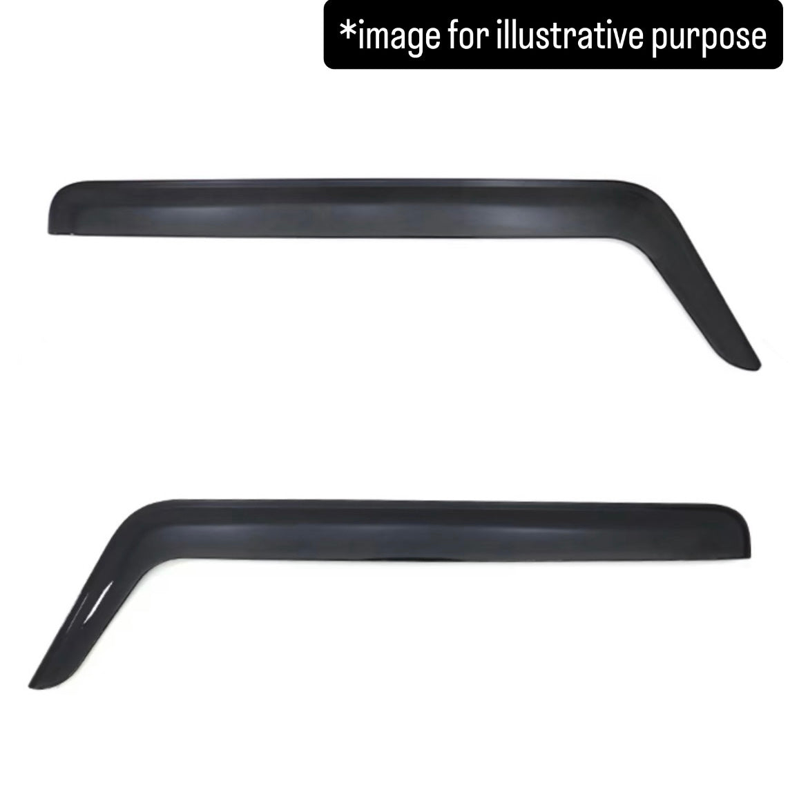 JB64W/JB74W Door Visor Left & Right Set for Suzuki Jimny / Jimny Sierra (Smoke Finish, Rain Guards, Model Year:July.2018 onward)