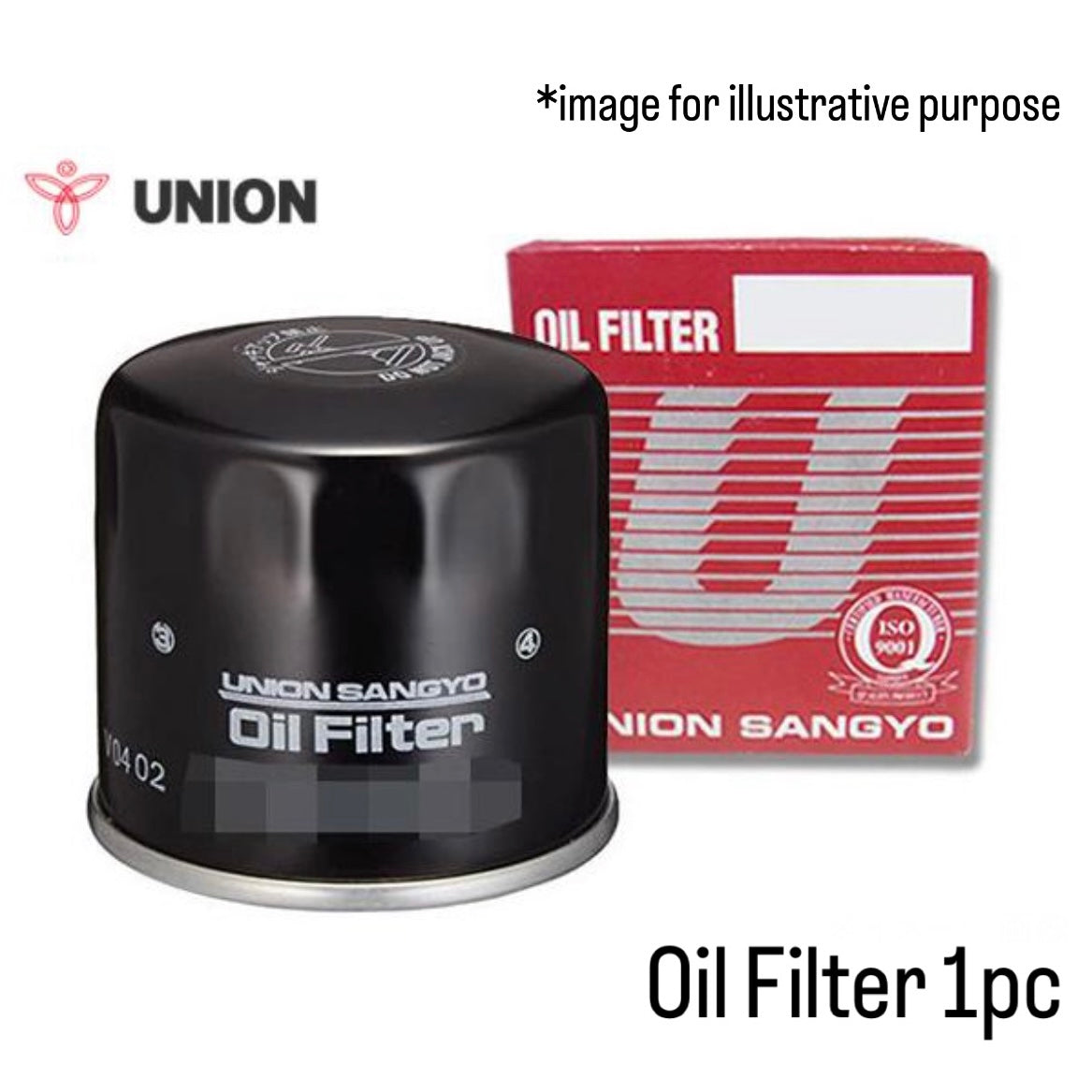U61V/U62V (Engine:3G83/3G83T/ECI/Turbo/4WD) Oil Filter (Union Sangyo) for Mitsubishi Minicab (OEM:1230A040)
