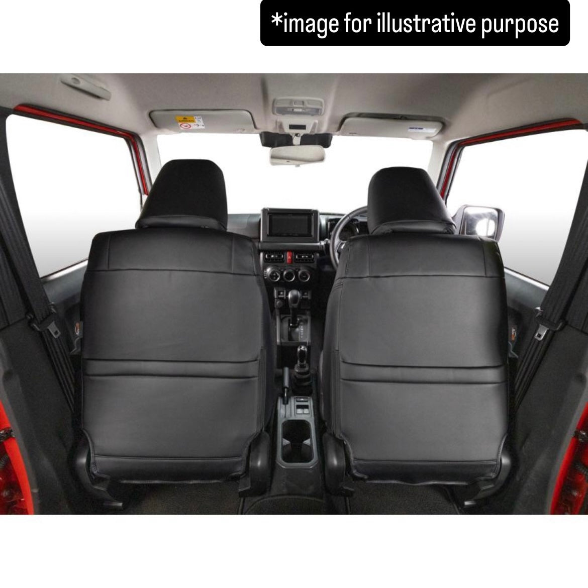 JB64W Dimple Seat Cover Full Set for Suzuki Jimny (50/50 Split Rear Seat, 2 Colors)