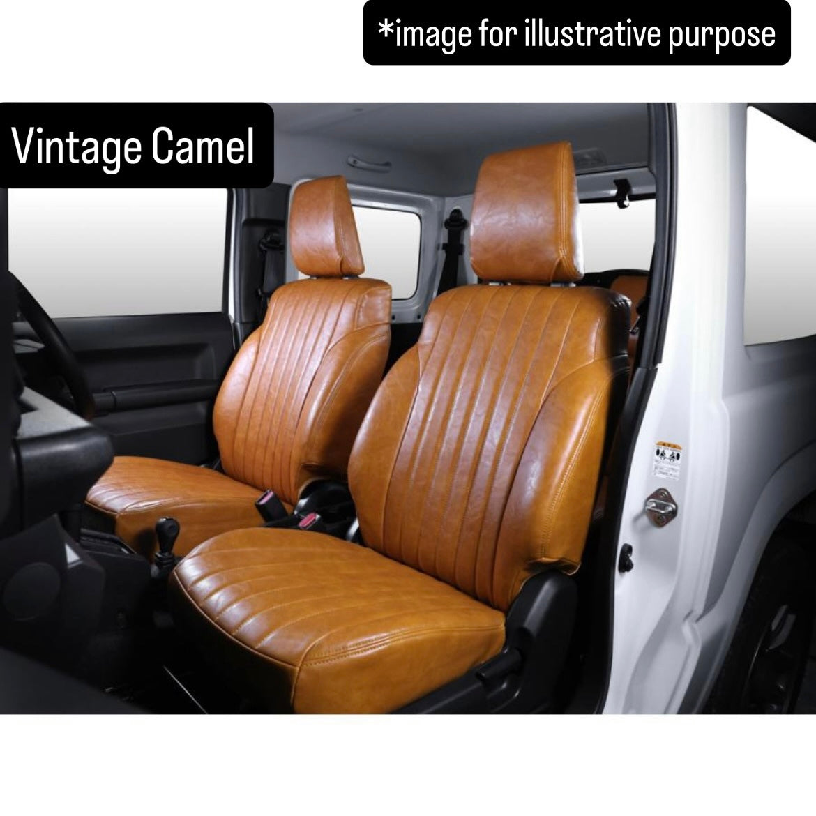 JB64W Retro Seat Cover Full Set for Suzuki Jimny (50/50 Split Rear Seat, 5 Colors)
