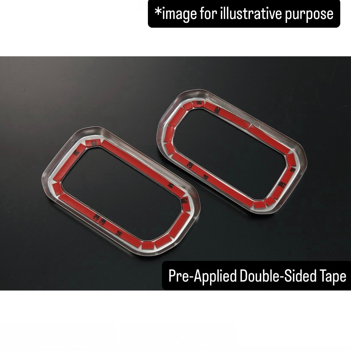 JB64W/JB74W/JC74W Mirror Finish Stainless Steel Interior Door Handle Bezel Left & Right Set for Suzuki Jimny / Jimny Nomade