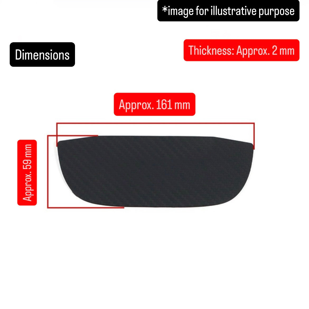 JB64W/JB74W Rubber Side Door Handle Protector Left & Right Set for Suzuki Jimny / Jimny Sierra (Carbon Style / Model Year: July 2018 onward)