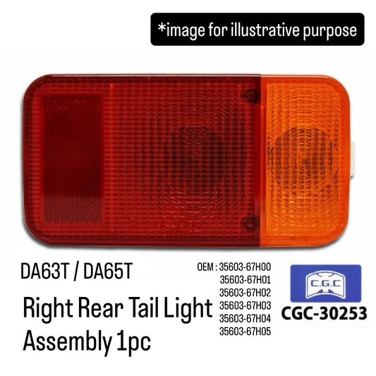 DA63T/DA65T Right Rear Tail Light Assembly (CGC) for Suzuki Carry Truck (OEM:35603-67H00/35603-67H01/35603-67H02/35603-67H03/35603-67H04/35603-67H05)