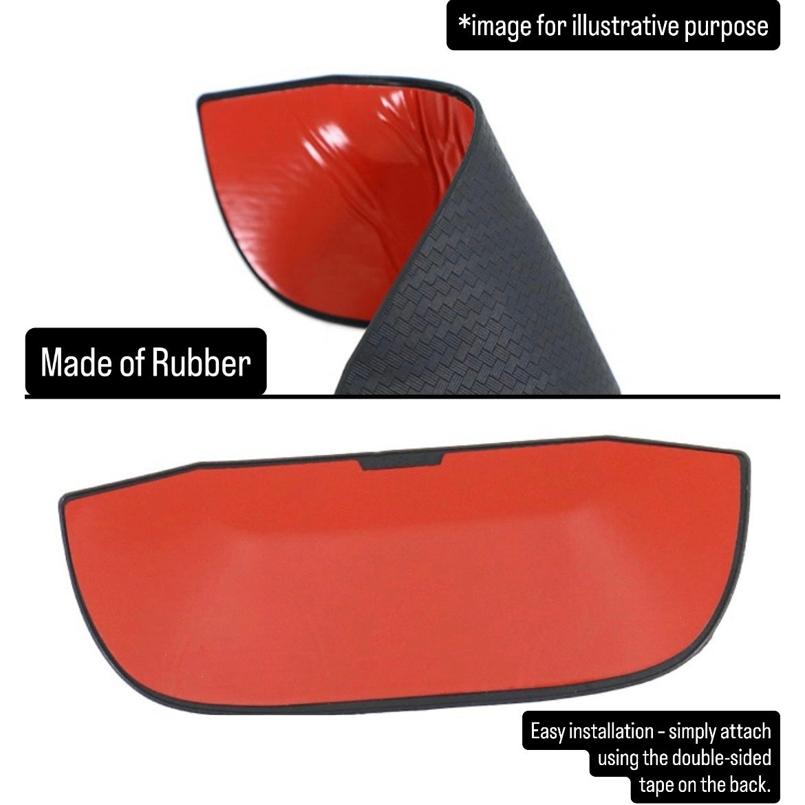 JB64W/JB74W Rubber Side Door Handle Protector Left & Right Set for Suzuki Jimny / Jimny Sierra (Carbon Style / Model Year: July 2018 onward)