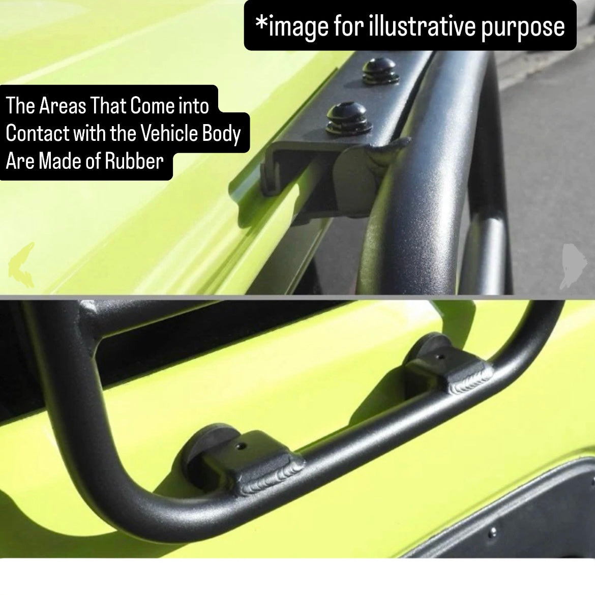 JB64W/JB74W/JC74W Aluminum Side Ladder for Suzuki Jimny / Jimny Sierra / Jimny Nomade (Lightweight Off-Road Style / Black / Model Year:July.2018 onward)