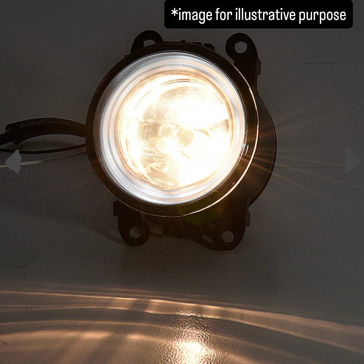 JB64W/JB74W/JC74W H8 Fog Lights Left & Right Set for Suzuki Jimny / Jimny Sierra / Jimny Nomade (White LED Fiber Angel Eyes / Glass Lenses)