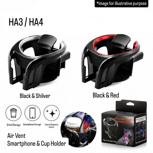 HA3/HA4 Air Vent Smartphone & Cup Holder for Honda Acty Truck (Interior Accessory, 2 Color Options)
