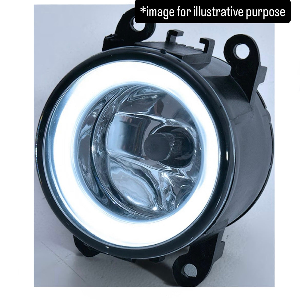 JB64W/JB74W/JC74W H8 Fog Lights Left & Right Set for Suzuki Jimny / Jimny Sierra / Jimny Nomade (White LED Fiber Angel Eyes / Glass Lenses)