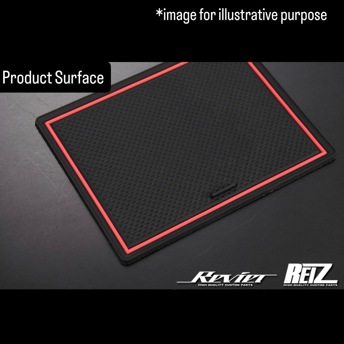 JB64W/JB74W/JC74W(AT/MT) Interior Rubber Mat 5pc Set with Red Trim for Suzuki Jimny