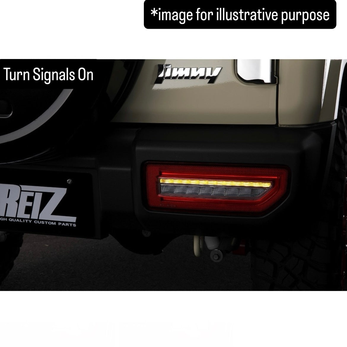 JB64W/JB74W/JC74W Full LED Tail Light Left & Right Set Ver.2 for Suzuki Jimny / Jimny Nomade (4lens Options, Switchable Sequential Turn Signals)