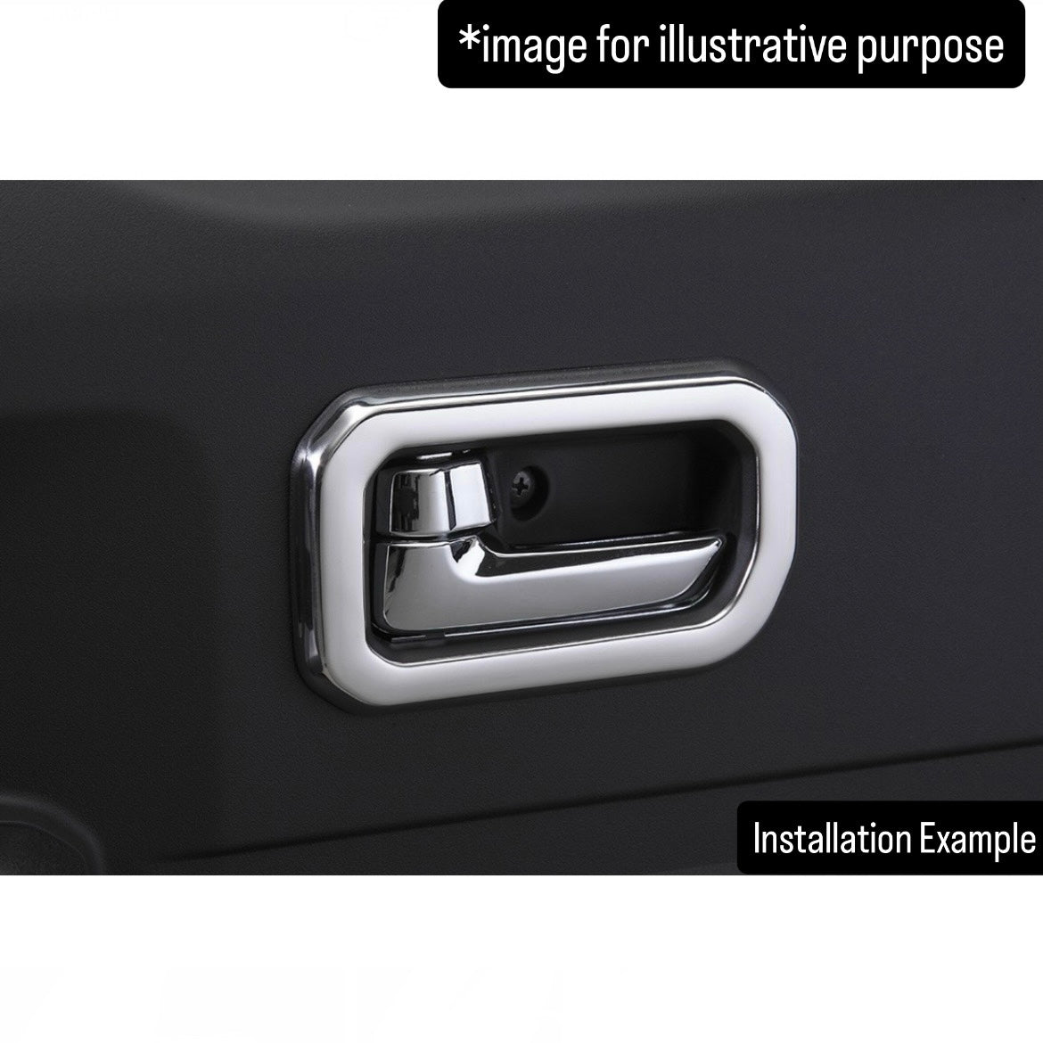 JB64W/JB74W/JC74W Mirror Finish Stainless Steel Interior Door Handle Bezel Left & Right Set for Suzuki Jimny / Jimny Nomade