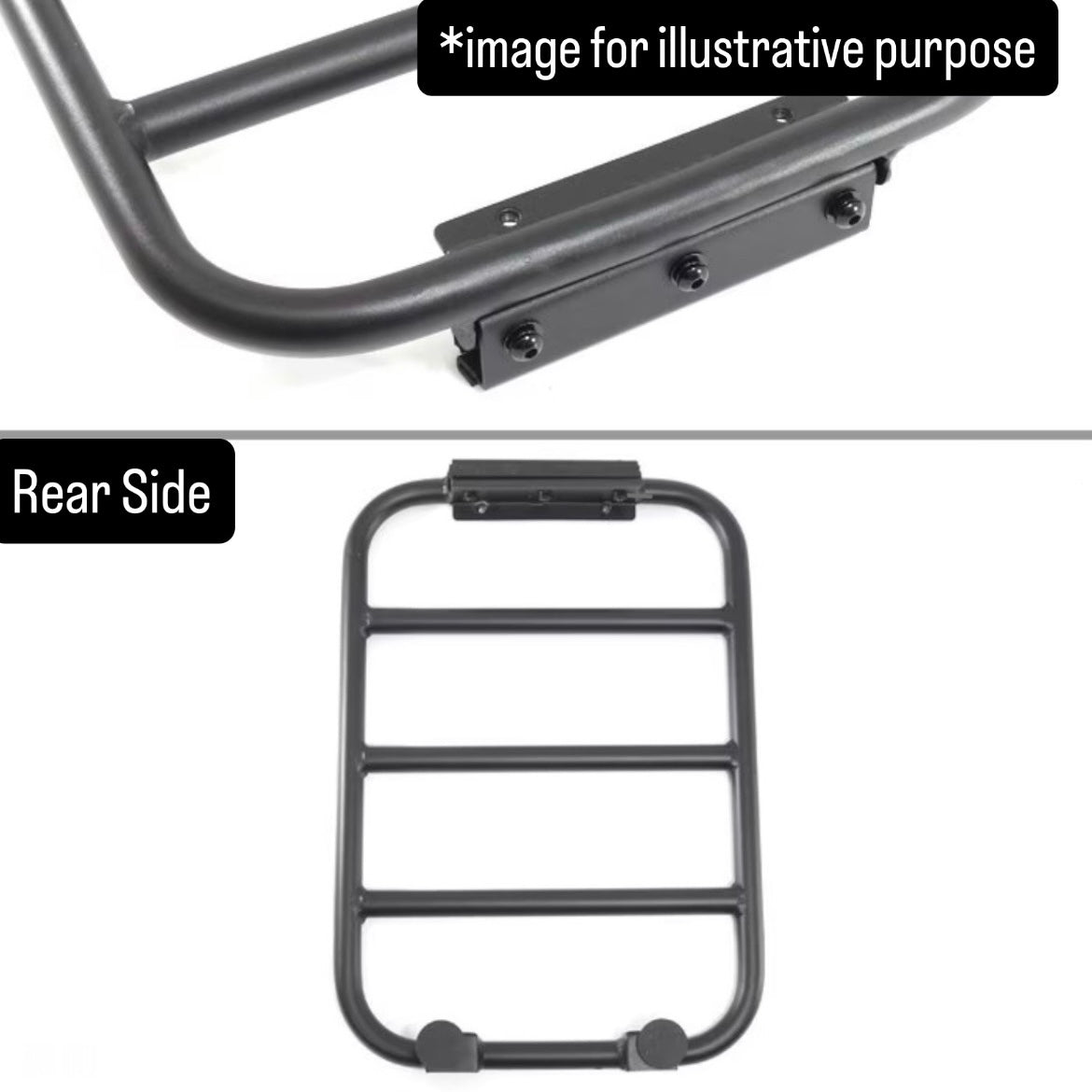 JB64W/JB74W/JC74W Aluminum Side Ladder for Suzuki Jimny / Jimny Sierra / Jimny Nomade (Lightweight Off-Road Style / Black / Model Year:July.2018 onward)