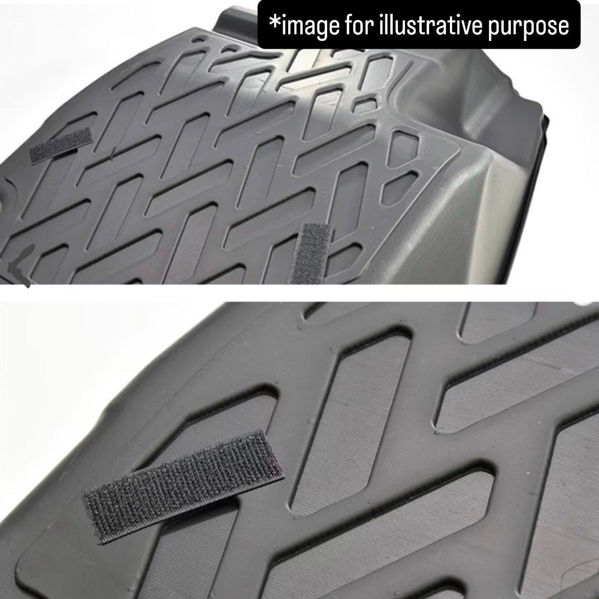 JB64W/JB74W AT Models 3D TPO Waterproof Floor Mat 4pc Set for Suzuki Jimny / Jimny Sierra (Black, Front & Rear, Model Year:July.2018 onward)