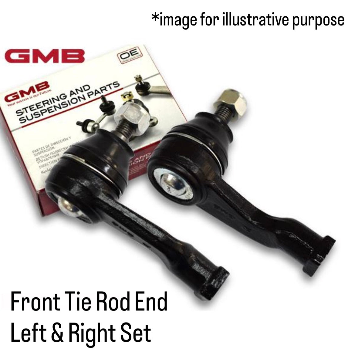 L880K Front Tie Rod End Left & Right Set (GMB) for Daihatsu Copen (OEM:45047-B9160/45046-B9220)