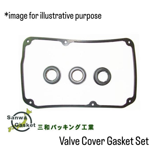 U61V/U62V (Engine:3G83) Valve Cover Gasket Set (Sanwa) for Mitsubishi Minicab (OEM:MD161783/MD198128)