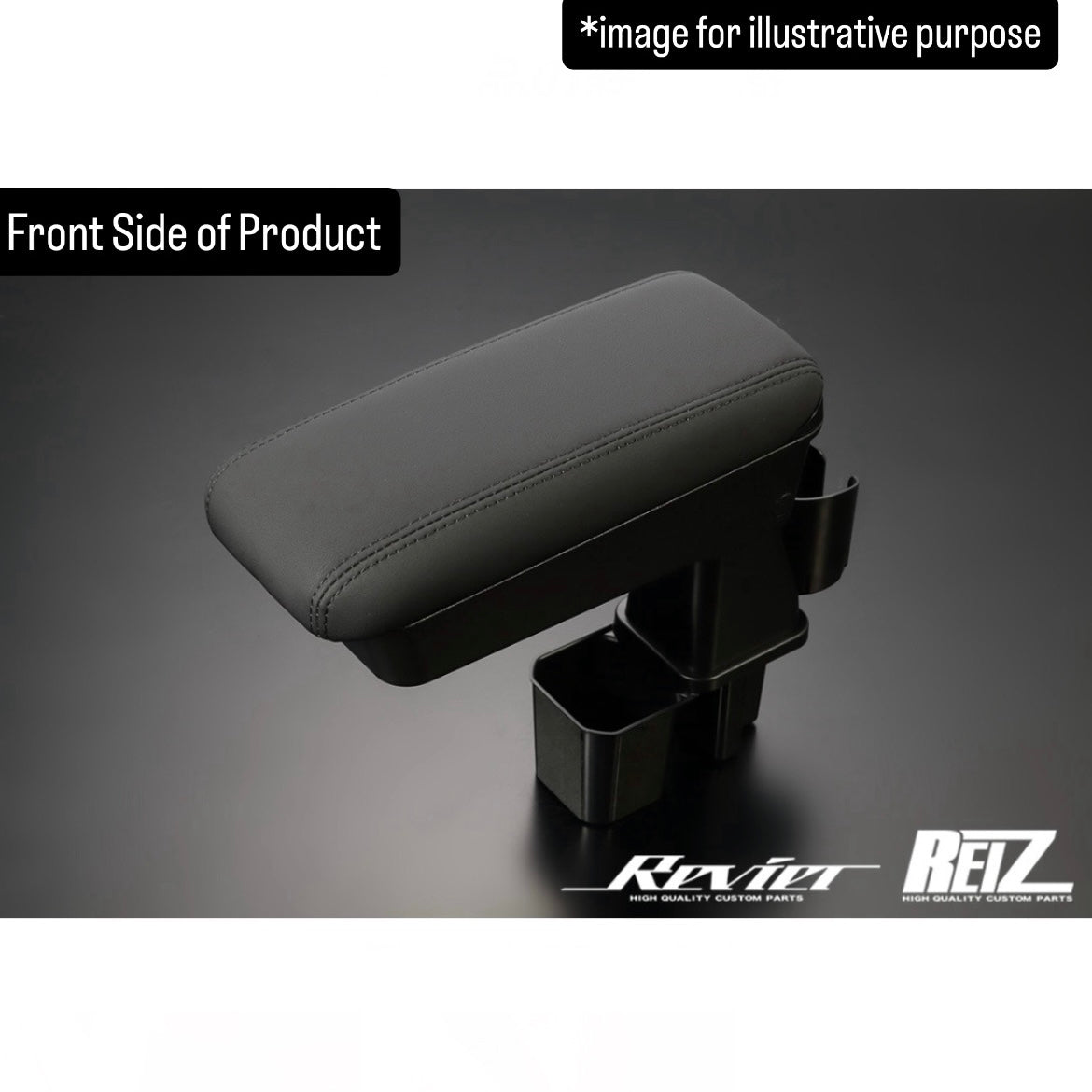 JB64W/JB74W/JC74W Adjustable Center Armrest with Storage & Cup Holder for Suzuki Jimny