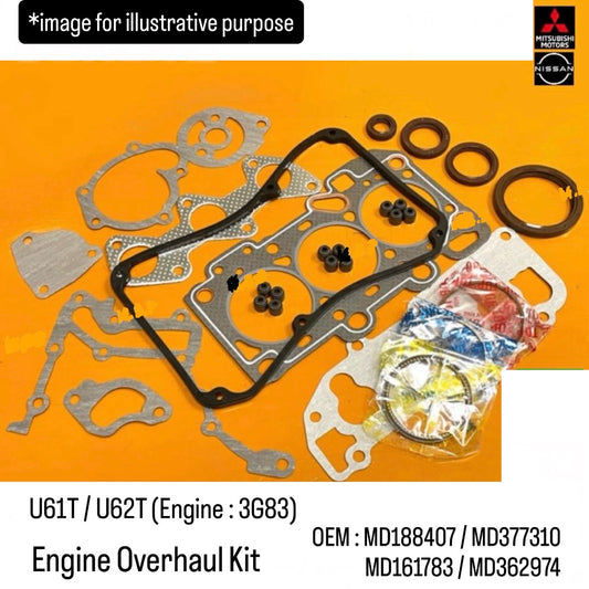 U61T/U62T (Engine:3G83) Engine Overhaul Kit for Mitsubishi Minicab (OEM:MD188407/MD377310/MD161783/MD362974)